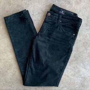 AG The Prima Velvet Skinny Jeans in Dark Ivy